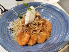 鲜茄茸大虾配马斯卡朋意大利面-BE BRIGHT KITCHEN(正佳广场店)