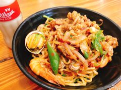 海鲜牛蛙拌面加小鲍鱼-台州老六海鲜面馆(上南总店)