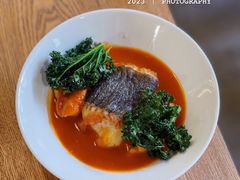 烤比目鱼配花菜泥和贻贝-NG PASTA吴居·中华意面(南头古城店)