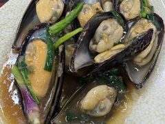 姜葱炒青口-贞姨美食·老字号海鲜大排档