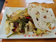 素拼凉菜-手擀菠菜面(西康路店)