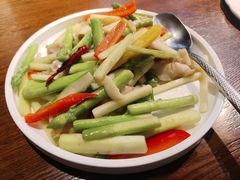 芦笋炒螺片-肴约·花园式餐厅(湖里店)