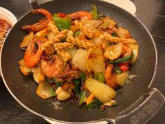 麻花香辣干锅虾-和园餐厅