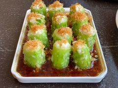 瑶柱金蒜蒸丝瓜-有璟阁港式餐厅(金融街购物中心店)