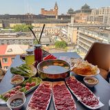 能看到王府井大街的潮汕牛肉！