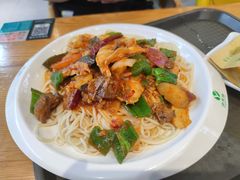 大盘鸡拌面-伊麦佳兰州牛肉面清真美食店
