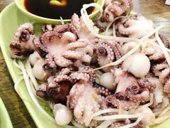 芥末白灼八爪鱼-贞姨美食·老字号海鲜大排档