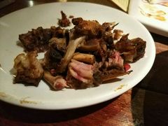 带血的鸡（居然没做熟，禽流感啊）-绿茶餐厅(华联万柳店)