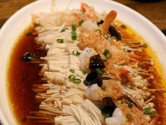 靓虾金针菇-粗茶淡饭·隐庐私厨(东亭店)