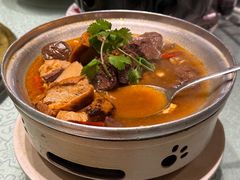 豆腐鸭血煲-仙店农庄(湖景农庄餐厅)