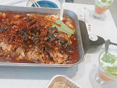 油泼香辣清江鱼-鱼酷活鱼烤鱼(南京水游城店)