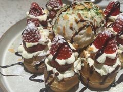 草莓忌廉华夫饼-BE BRIGHT KITCHEN(正佳广场店)