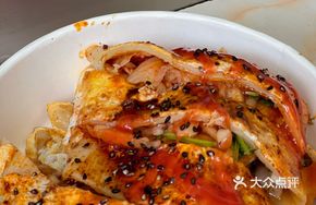 Korean Crispy Pork Sausage Grilled Cold Noodles