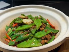 砂锅扁豆丝-滨河壹号烤鸭