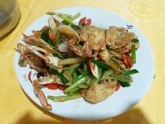 姜葱炒花蟹-得记得潮州海鲜砂锅粥(宝业路店)