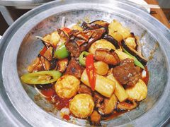 -东来菜馆•手抓海鲜家常菜•海鲜锅贴(鸽子窝店)