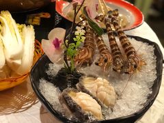 花竹虾-鲜入围煮花胶鸡海鲜火锅