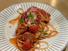 辣香肠番茄意面-本处·素食·融合料理(南油店)