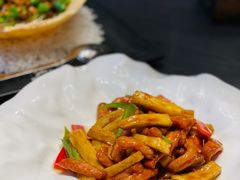 杏鲍菇炒里脊肉-莲·中餐厅(成都首座万豪酒店)