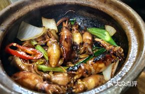Stir-fried Squid with Crab Paste