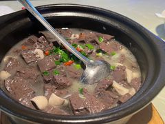 蘑菇肉丝鹅血汤-金典银峰老鹅馆·昆山菜(亭林公园店)