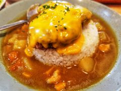 咖喱牛肉汉堡饭-红小满休闲餐厅(十全街店)