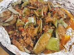 铁板茄子-今雅缘素食馆(珠江路美食街店)