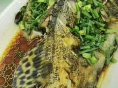 葱油石斑鱼-渔中舟海鲜大排档(普陀沈家门店)