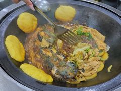 -北京龙庆四季香农家饭庄·灶台鱼·碳烤虹鳟鱼(龙庆峡店)