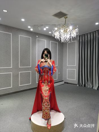 新中式嫁衣旗袍+披风~