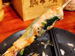 苏叶烤鸡皮虾-鸟串烧Yakitori