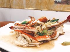 葱爆梭子蟹-望海潮海鲜店 特色家常菜(在海一方店)