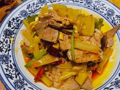 芹菜拌猪肝-华州老碗