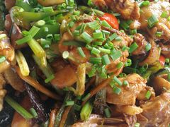 青炒油菜花-老根农家饭店