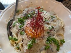 牛肝菌白汁玉子意面-CowCow其其·牛杂咖啡公司(六运店)
