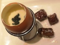 蛋托黑鱼子酱蒸蛋-大渔铁板烧(花园道店)