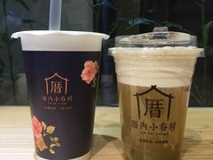 龙涎鲜奶茶加红豆芋圆-厝内小眷村(天河南一路店)