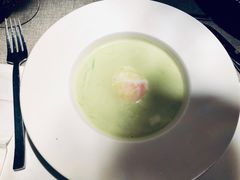 温泉蛋芦笋汤-锦潼西餐厅