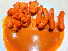 炸鸡块咖喱饭+香肠-CoCo壱番屋(久光百货店)