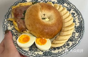 Bacon and Egg Slid with Truffle Brioche