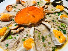 肉饼蒸膏蟹-山壹竹庭院餐厅