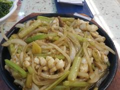 铁板虾酱鲜鱿-新辉港式茶餐厅(北栅店)