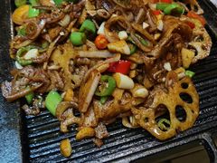铁板辣汁藕片-小喜乐挂烧鸭(枫和林里店)