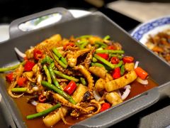铁板八爪鱼炒年糕-老头儿油爆虾·三潭印月