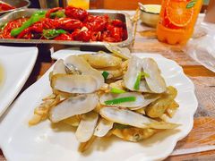 葱姜炒花蛤-曹胖子龙虾馆(黄桦路店)