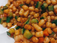虾仁炒疙瘩-紫光园·烤鸭(美术馆店)