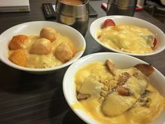 芝心丸芝士汁公仔面-新记餐厅(香槟大厦店)