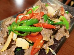 酸木瓜炒牛肉-紫滇源云南生态菜(丹凤街店)