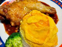 滑蛋生炸鸡肶饭-伯友茶记(中华广场店)