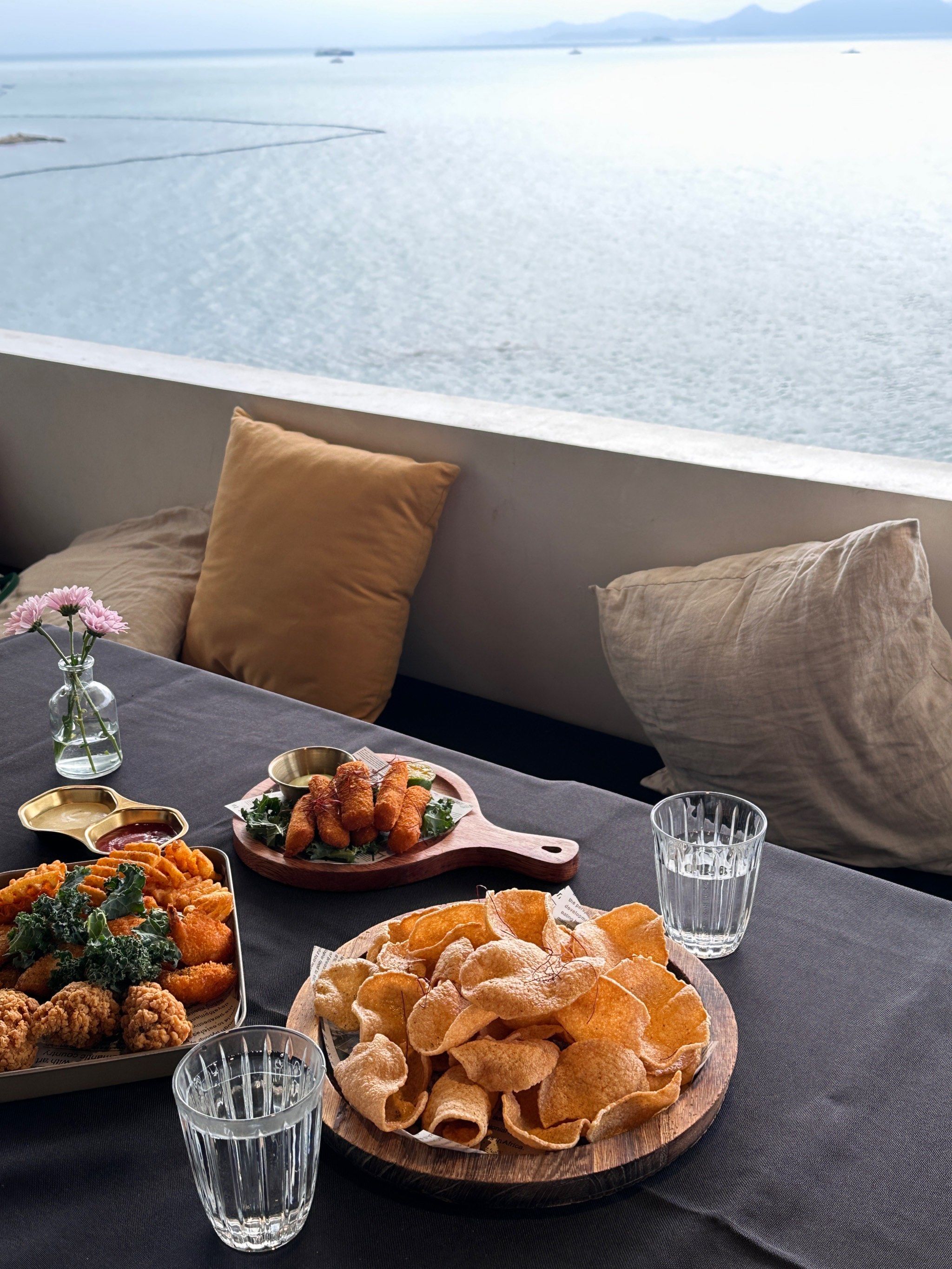 这个下午茶的海景绝了